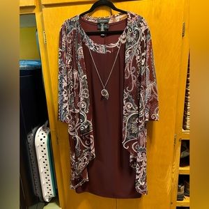 R&M Richards 2-Piece Jacket Dress. Size 18.